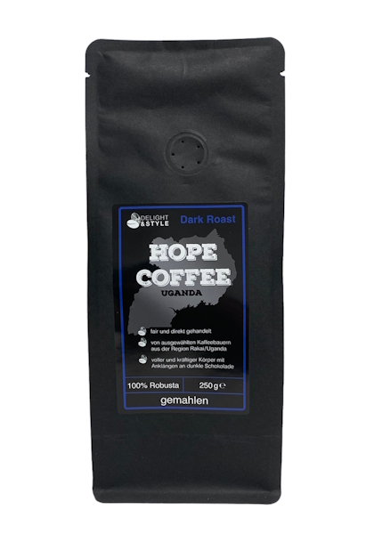 Hope Coffee Uganda | Dark Roast gemahlen | 250g